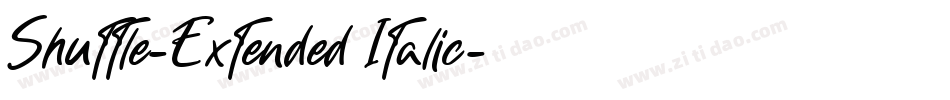 Shuttle-Extended Italic字体转换